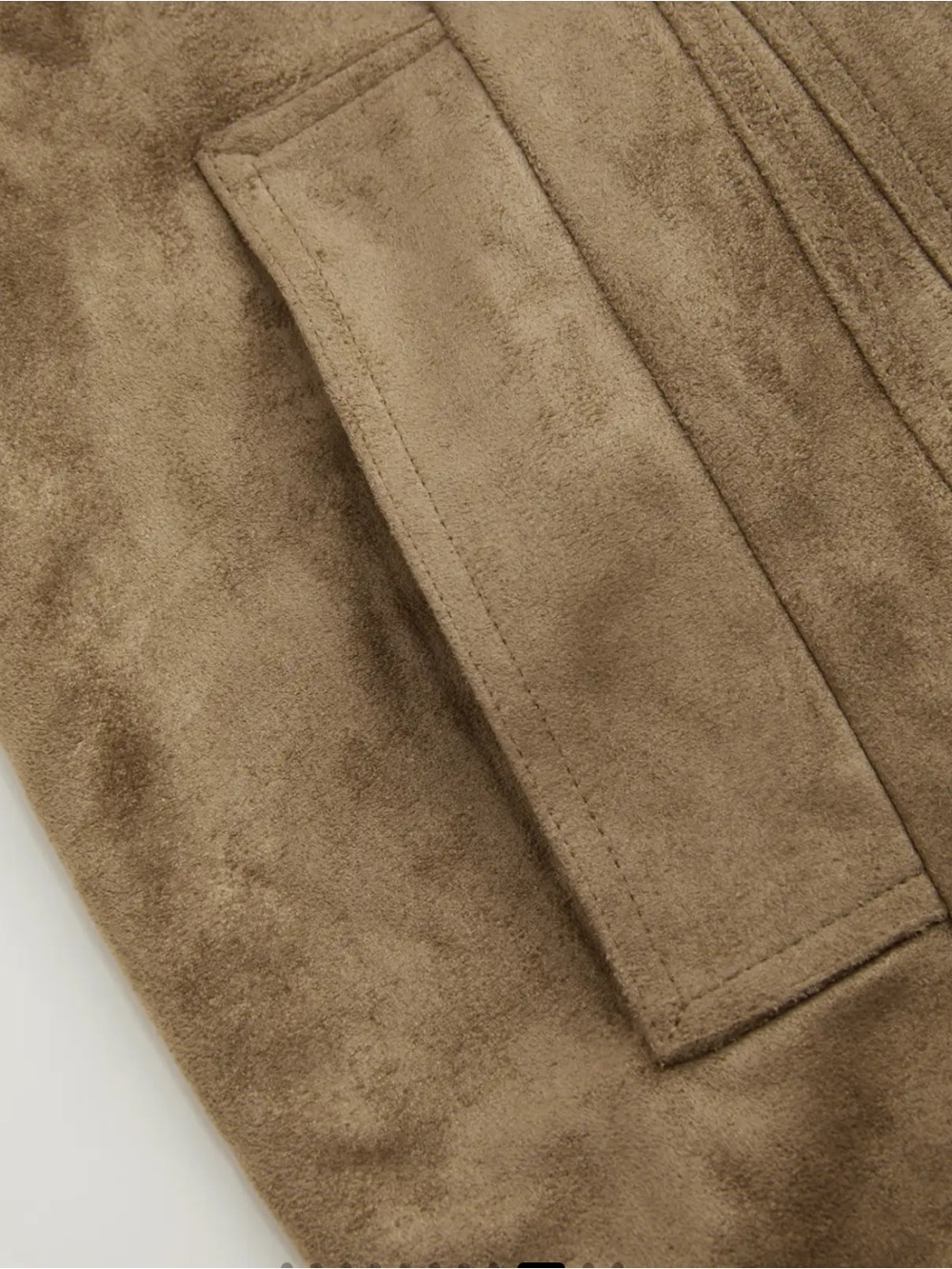 NWT CIDER SUEDE COLLAR SOLID BUTTON - Picture 9 of 12